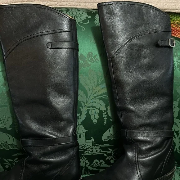 Frye Black Dorado Pull-On Riding Boots Size 8 - Picture 4 of 6